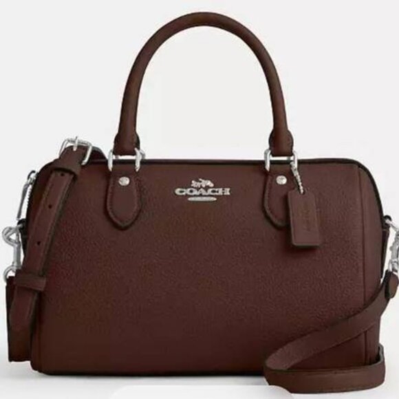 New Coach Rowan mini Satchel In Brown/Maple - Picture 6 of 9
